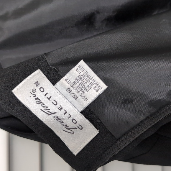 Giorgio Fiorlini Collection Black Dress Size 15/16 - Picture 4 of 5